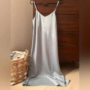 Chic Light Blue Maxi Dress